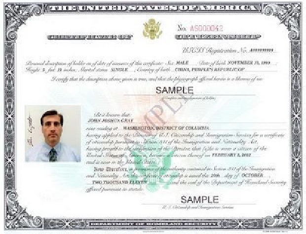 a Certificate of Citizenship