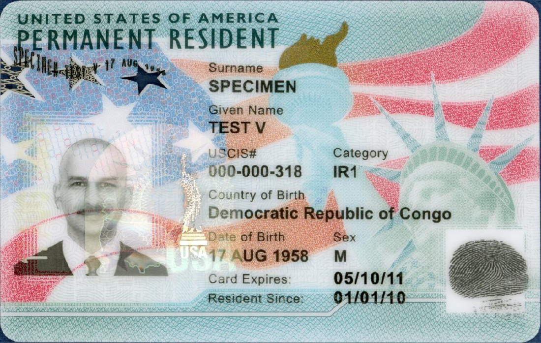 a permanent resident card